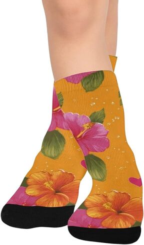 جوارب المشي لمسافات طويلة باللون الوردي - جوارب دافئة سميكة للشتاء الحراري للأولاد والبنات الصغار للمدرسة، والارتداء اليومي والأنشطة الخارجية in Kuwait