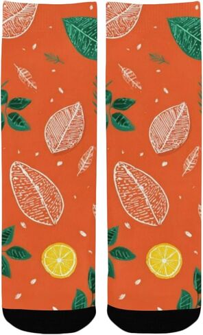 جوارب برتقالية للتنزه سيرًا على الأقدام - جوارب شتوية حرارية سميكة دافئة للأولاد والبنات الصغار للمدرسة، والارتداء اليومي والأنشطة الخارجية in Kuwait