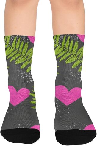 جوارب Dark Jungle Love للمشي لمسافات طويلة - جوارب شتوية حرارية سميكة دافئة للأطفال الصغار للأولاد والبنات للمدرسة، والارتداء اليومي والأنشطة الخارجية in Kuwait