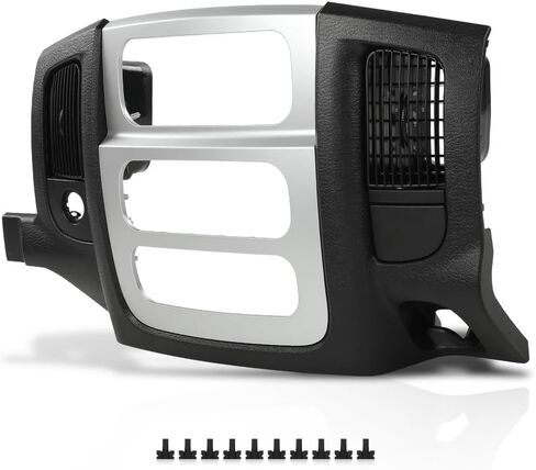 Center Dash Radio Bezel Trim Panel Black w/Air Vent & Storage Compatible with Dodge Ram 1500 2002-2005/Fit Dodge Ram 2500 3500 2003-2005 in Saudi Arabia