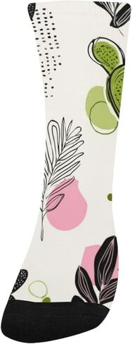 جوارب مشي لمسافات طويلة بزخارف زهرية زاهية - جوارب شتوية حرارية سميكة دافئة للأولاد والبنات الصغار للمدرسة، والارتداء اليومي والأنشطة الخارجية in Kuwait