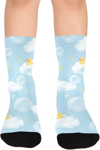 جوارب Cloud and Duck للمشي لمسافات طويلة - جوارب شتوية حرارية سميكة دافئة للأولاد والبنات الصغار للمدرسة، والارتداء اليومي والأنشطة الخارجية in Kuwait