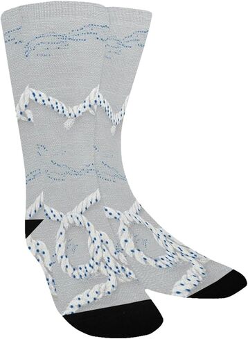 جوارب للمشي لمسافات طويلة مخططة بحبل بحري - جوارب شتوية حرارية سميكة دافئة للأولاد والبنات الصغار للمدرسة، والارتداء اليومي والأنشطة الخارجية in Kuwait