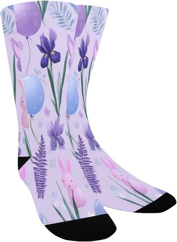 جوارب Lavender Balloon Garden للتنزه سيرًا على الأقدام - جوارب شتوية حرارية سميكة دافئة للأطفال الصغار للأولاد والبنات للمدرسة، والارتداء اليومي والأنشطة الخارجية in Kuwait