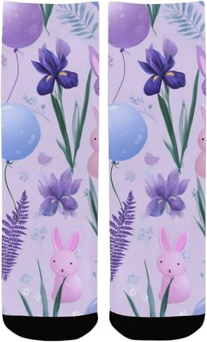 جوارب Lavender Balloon Garden للتنزه سيرًا على الأقدام - جوارب شتوية حرارية سميكة دافئة للأطفال الصغار للأولاد والبنات للمدرسة، والارتداء اليومي والأنشطة الخارجية in Kuwait