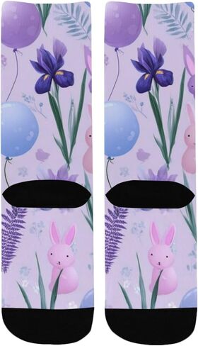 جوارب Lavender Balloon Garden للتنزه سيرًا على الأقدام - جوارب شتوية حرارية سميكة دافئة للأطفال الصغار للأولاد والبنات للمدرسة، والارتداء اليومي والأنشطة الخارجية in Kuwait