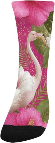جوارب Flamingos Hibiscus Bloom للتنزه سيرًا على الأقدام - جوارب شتوية سميكة دافئة للأولاد والبنات الصغار للمدرسة، والارتداء اليومي والأنشطة الخارجية in Kuwait
