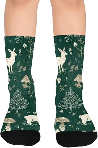 جوارب Forest Friends Art للتنزه سيرًا على الأقدام - جوارب شتوية حرارية سميكة دافئة للأطفال الصغار للأولاد والبنات للمدرسة، والارتداء اليومي والأنشطة الخارجية in Kuwait