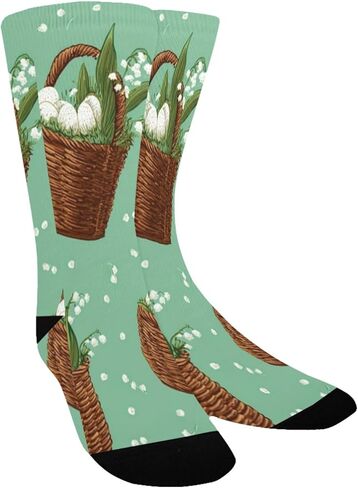 جوارب زنبق الوادي للتنزه سيرًا على الأقدام لعيد الفصح - جوارب شتوية حرارية سميكة دافئة للأولاد والبنات الصغار للمدرسة، والارتداء اليومي والأنشطة الخارجية in Kuwait