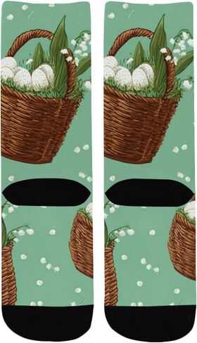 جوارب زنبق الوادي للتنزه سيرًا على الأقدام لعيد الفصح - جوارب شتوية حرارية سميكة دافئة للأولاد والبنات الصغار للمدرسة، والارتداء اليومي والأنشطة الخارجية in Kuwait