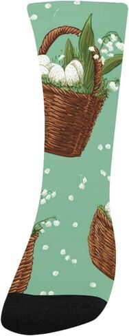 جوارب زنبق الوادي للتنزه سيرًا على الأقدام لعيد الفصح - جوارب شتوية حرارية سميكة دافئة للأولاد والبنات الصغار للمدرسة، والارتداء اليومي والأنشطة الخارجية in Kuwait