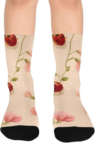 جوارب Ladybug and Bloom للتنزه سيرًا على الأقدام - جوارب شتوية حرارية سميكة دافئة للأولاد والبنات الصغار للمدرسة، والارتداء اليومي والأنشطة الخارجية in Kuwait