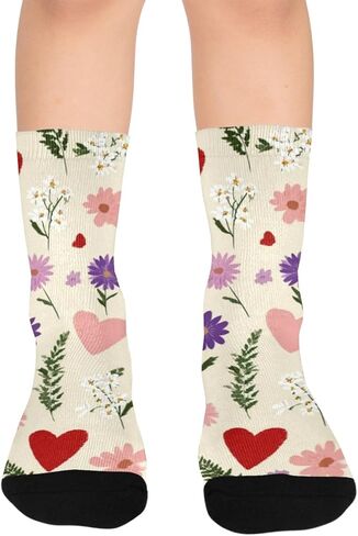 جوارب باستيل على شكل قلب للتنزه سيرًا على الأقدام - جوارب شتوية حرارية سميكة دافئة للأطفال الصغار للأولاد والبنات للمدرسة، والارتداء اليومي والأنشطة الخارجية in Kuwait