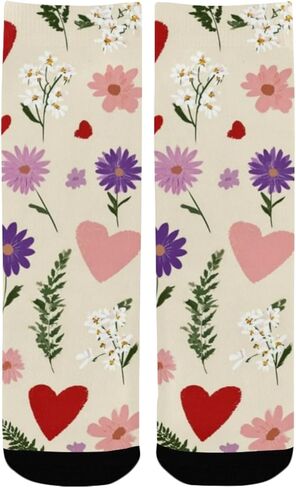 جوارب باستيل على شكل قلب للتنزه سيرًا على الأقدام - جوارب شتوية حرارية سميكة دافئة للأطفال الصغار للأولاد والبنات للمدرسة، والارتداء اليومي والأنشطة الخارجية in Kuwait