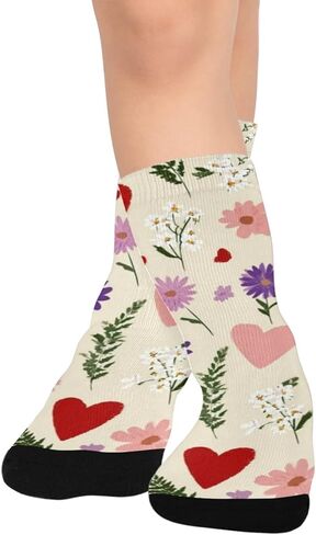 جوارب باستيل على شكل قلب للتنزه سيرًا على الأقدام - جوارب شتوية حرارية سميكة دافئة للأطفال الصغار للأولاد والبنات للمدرسة، والارتداء اليومي والأنشطة الخارجية in Kuwait