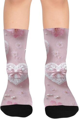 جوارب المشي لمسافات طويلة من الدانتيل اللؤلؤي - جوارب شتوية حرارية سميكة دافئة للأطفال الصغار للأولاد والبنات للمدرسة، والارتداء اليومي والأنشطة الخارجية in Kuwait