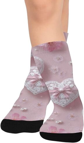 جوارب المشي لمسافات طويلة من الدانتيل اللؤلؤي - جوارب شتوية حرارية سميكة دافئة للأطفال الصغار للأولاد والبنات للمدرسة، والارتداء اليومي والأنشطة الخارجية in Kuwait