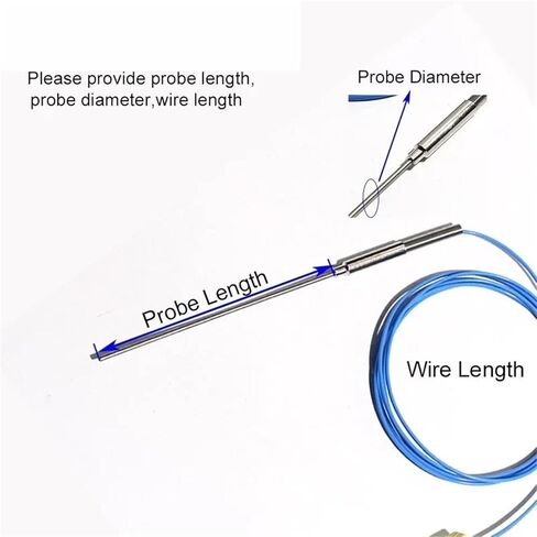 2M WRNK-191 Probe Type K Thermocouple Wire 0-1100 Degree Temperature Controller Sensor 1Pcs(Probe 1x50mm) in Saudi Arabia