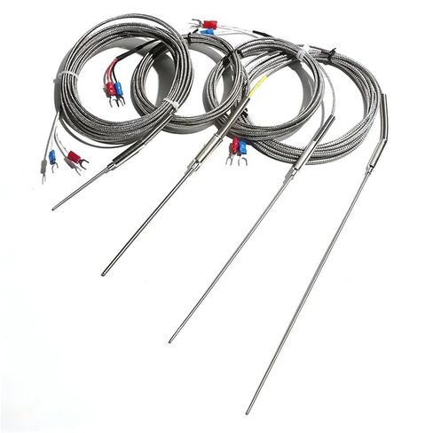 2M K-Type Thermocouple Temperature Sensor WRNK-191 Wire Diameter 1mm/2mm/3mm Bendable 1Pcs(Probe 4x200mm) in Saudi Arabia