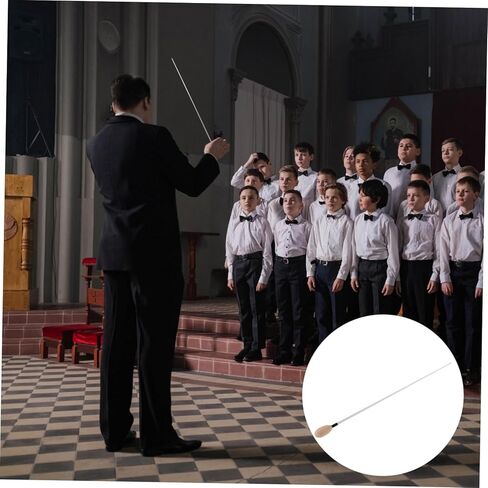 Totority Conducting Stick with Ergonomic Wood Handle for and Band Leaders Design for Concerts Stage Shows and Music Education in Saudi Arabia