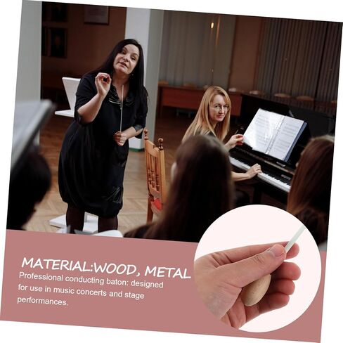 Totority Conducting Stick with Ergonomic Wood Handle for and Band Leaders Design for Concerts Stage Shows and Music Education in Saudi Arabia
