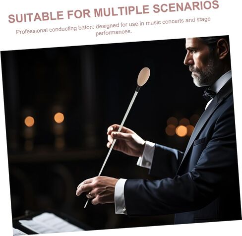 Totority Conducting Stick with Ergonomic Wood Handle for and Band Leaders Design for Concerts Stage Shows and Music Education in Saudi Arabia