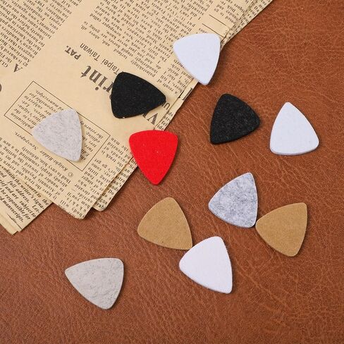 12 PCS Felt Picks for Guitar, 3mm Multi-Color Picks Plectrums for Ukulele Bass Acoustic & Electric Guitars in Saudi Arabia