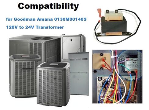 محول 120 فولت إلى 24 فولت 0130M00140S، قطعة بديلة متوافقة لفرن Goodman Amana HVAC in Kuwait