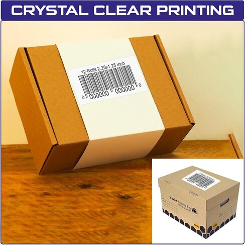 CEPRICO - 4" x 6" Direct Thermal Shipping Labels for Dymo | 1 Roll | 220 Labels per Roll | Compatible with Thermal Printers and LabelWriter4xL | Excellent for UPS DHL FedEx USPS Shippings in Kuwait