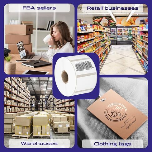 CEPRICO - 4" x 6" Direct Thermal Shipping Labels for Dymo | 1 Roll | 220 Labels per Roll | Compatible with Thermal Printers and LabelWriter4xL | Excellent for UPS DHL FedEx USPS Shippings in Kuwait