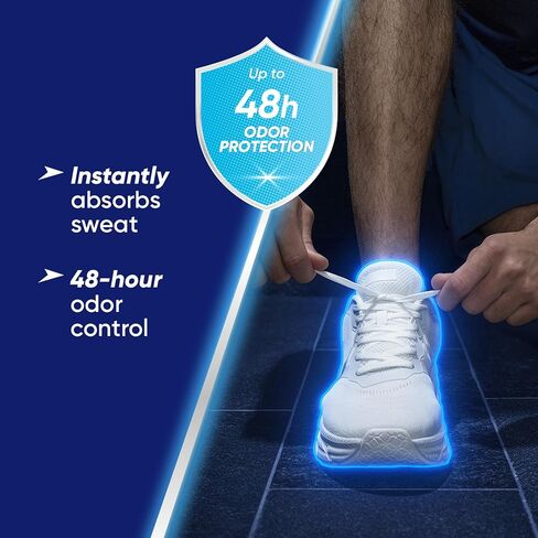 كريم لاميسيل لامتصاص العرق، مزيل لرائحة القدم، يمتص العرق على الفور، حماية طويلة الأمد، مكونات طبيعية، 2.8 أونصة (81 جم) in Kuwait