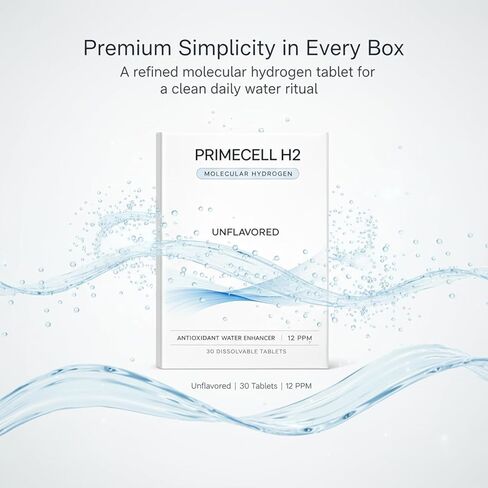 PRIMECELL H2 Molecular Hydrogen Tablets, Antioxidant and Cellular Health Support, H2 Molecular Tabs in Saudi Arabia