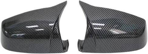 غطاء مرآة الجناح قبعات القرن M نمط أسود غطاء مرآة الجناح الجانبي لسيارات BMW 5 6 7 Series F01 F02 F03 F04 F06 F07 F10 ملحقات أغطية مرايا جانبية (اللون: حبوب مزورة) in Kuwait
