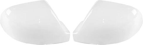 Wing Mirror Cover Rearview Mirror Cover Side Wing Mirror Cap Glossy White Trim for VW Transporter T5 T5.1 2010-2015 T6 2016-2019 Cap Side Mirror Covers(Color:Left 1pc) in Kuwait