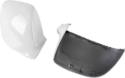 Wing Mirror Cover Rearview Mirror Cover Side Wing Mirror Cap Glossy White Trim for VW Transporter T5 T5.1 2010-2015 T6 2016-2019 Cap Side Mirror Covers(Color:Left 1pc) in Kuwait