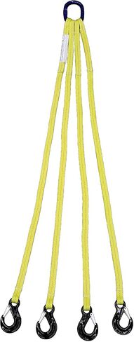 Quad Leg Polyester Lifting Sling, 2-Ply 1" x8FT, QOS-EE2-901x8FT in Saudi Arabia