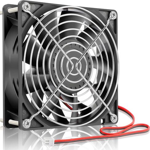 GDSTIME 120mm Case Fan, Increase Air Pressure Fan, 120mm x 25mm 12V Dc Brushless Cooling Fan Dual Ball Bearings Long lifespan in Saudi Arabia