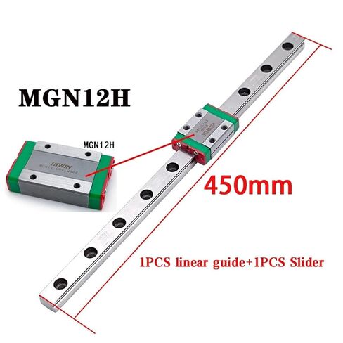MGN12 Linear Guide Rail 450mm MGN12 Linear Guide+MGN12H Slider Block Alloy Steel in Saudi Arabia