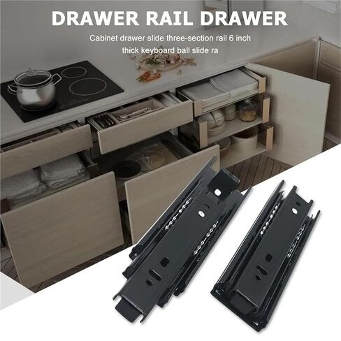 2 قطعة تلسكوبي الكرة تحمل الشريحة السكك الحديدية 3 قسم الشريحة المسار السكك الحديدية تصاعد درج العدائين المنزلق لمجلس الوزراء أثاث المنزل in Kuwait