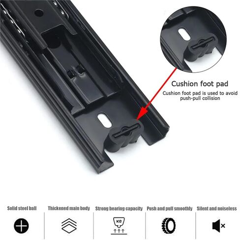 2 قطعة تلسكوبي الكرة تحمل الشريحة السكك الحديدية 3 قسم الشريحة المسار السكك الحديدية تصاعد درج العدائين المنزلق لمجلس الوزراء أثاث المنزل in Kuwait