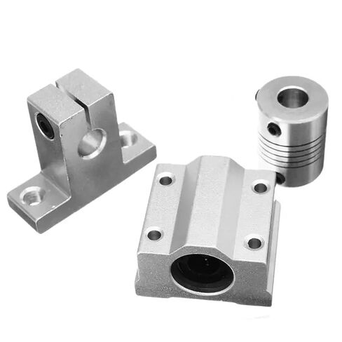 دليل عمود السكك الحديدية الخطية قضيب T8 المزدوج الرصاص المسمار المتزلجون اقتران دعم كتل 500 مللي متر Kp008 Sk8 محامل SC8UU in Kuwait