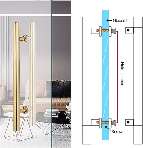 Modern Black Stainless Steel Long Door Pull Handle for Exterior Commercial Door/Barn Door 59" Length in Saudi Arabia