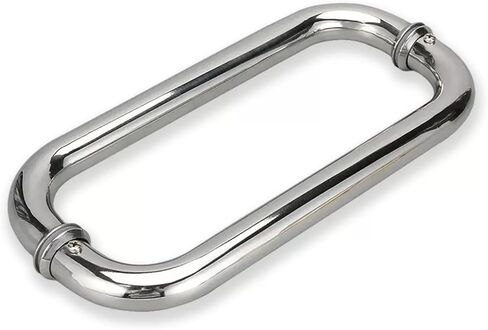 Stainless Steel Commercial Entrance Door Pull Bar with Modern Barn Door Handle Easy Installation 25cm(9 7/8")*22.5cm in Saudi Arabia