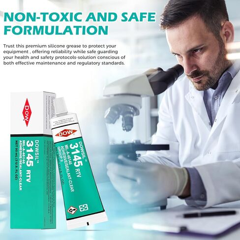 3145 RTV 90ml 3oz High Temperature Waterproof Sealed Electronic Fixed Clear Adhesive Mil-A-46146 Electrical Battery Board Housing Moisture Sealing Non Flow in Kuwait