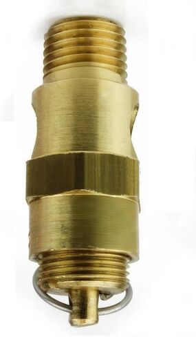 250-1/4-V-450 Air Compressor Safety Relief Pressure Valve - for Conrader Air Compressor Parts Replacement - Tank Pop Off Valve - 1/4" NPT 450 PSI 377 SCFM Total Valve Length: 1-7/8" Solid Brass in Saudi Arabia