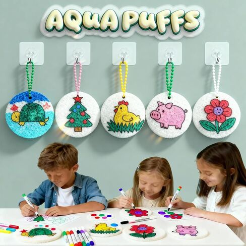 Magic Foam Texture Paper, 3D Foam Texture Painting Paper, Puff Art for Kids, Magic Sponge Art Paper Sheet Craft, Magic Puffy Paint Paper, Ultimate 3D Drawing Magic Canvas Sponge, 10 Sheets, 3" x 3" in Saudi Arabia