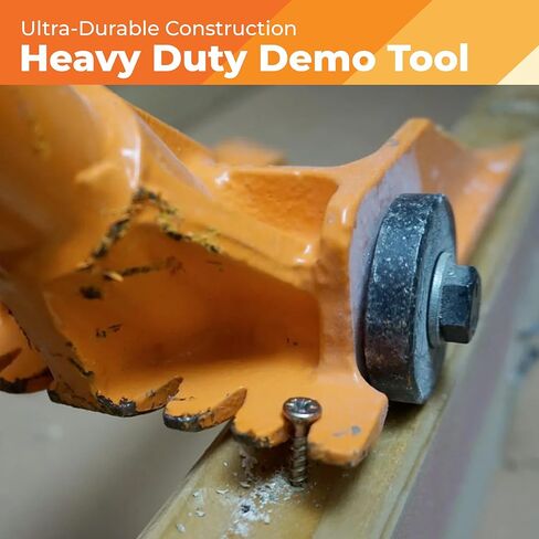 60" Demolition Pry Bar & Crowbar – Round Handle Wrecking Bar for Ceiling & Wall Demo – Heavy Duty Nail Puller Tool for Contractors, Firefighters & Home Renovations in Saudi Arabia