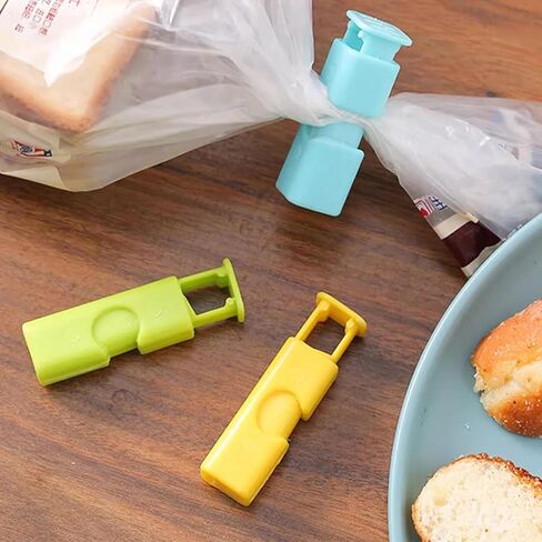 10pcs Food Fresh-Keeping Sealer Clips, Multi-Purpose Plastic Bag Sealers for Snacks, Bread, Powder, Moisture-Proof and Airtight Food Storage Clips in Saudi Arabia