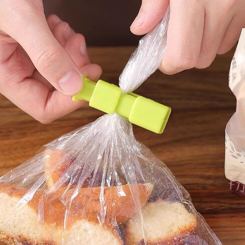 10pcs Food Fresh-Keeping Sealer Clips, Multi-Purpose Plastic Bag Sealers for Snacks, Bread, Powder, Moisture-Proof and Airtight Food Storage Clips in Saudi Arabia
