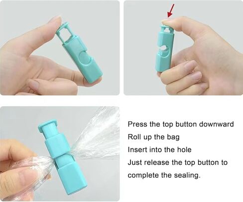 10pcs Food Fresh-Keeping Sealer Clips, Multi-Purpose Plastic Bag Sealers for Snacks, Bread, Powder, Moisture-Proof and Airtight Food Storage Clips in Saudi Arabia